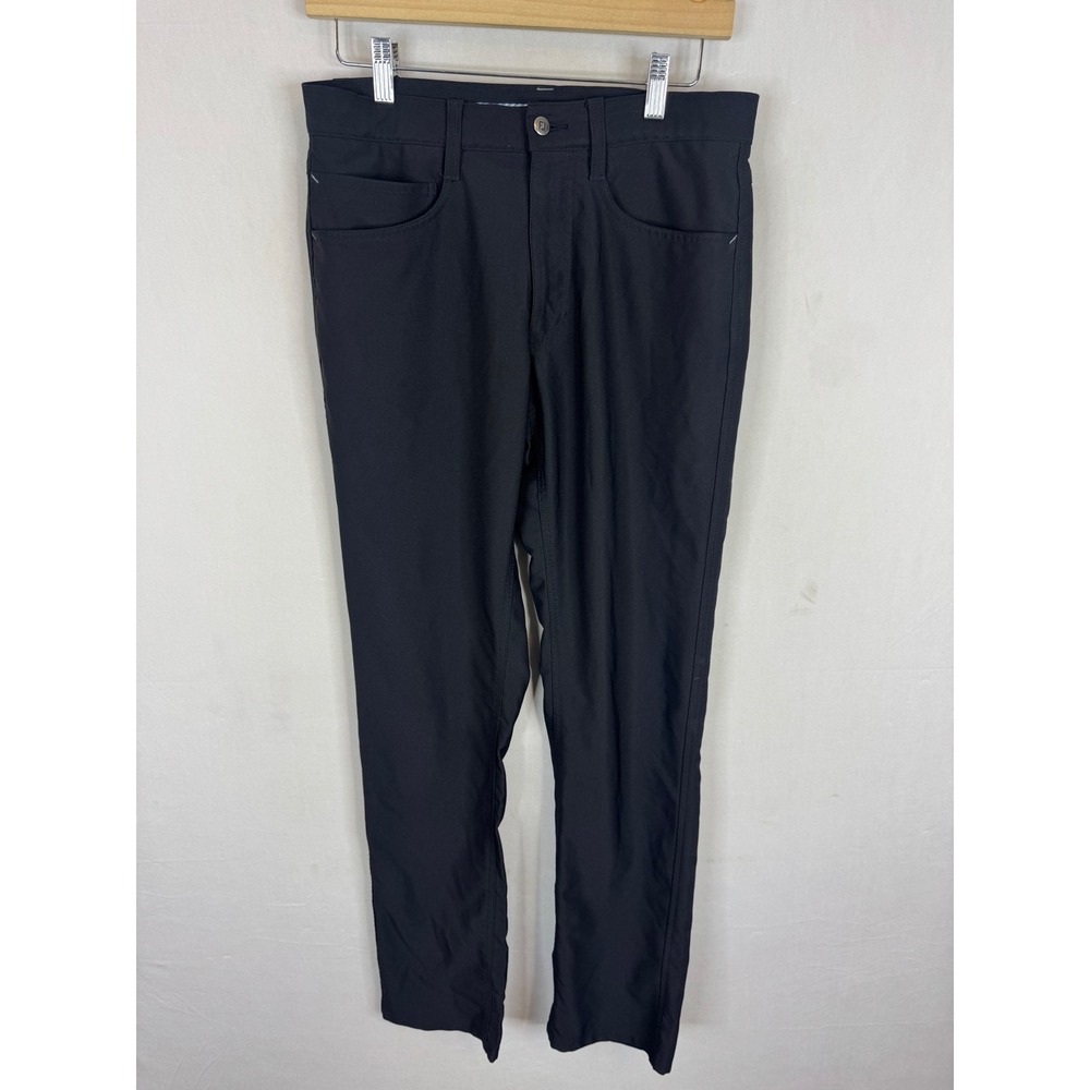 FootJoy Athletic Fit Golf Pants Mens 30x32 Black 5-Pocket Performance Trousers